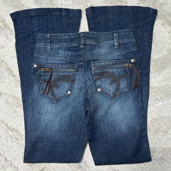 Y2K Vintage Code of Ethics Low Rise Bell Bottoms NWT - Picture 3 of 7